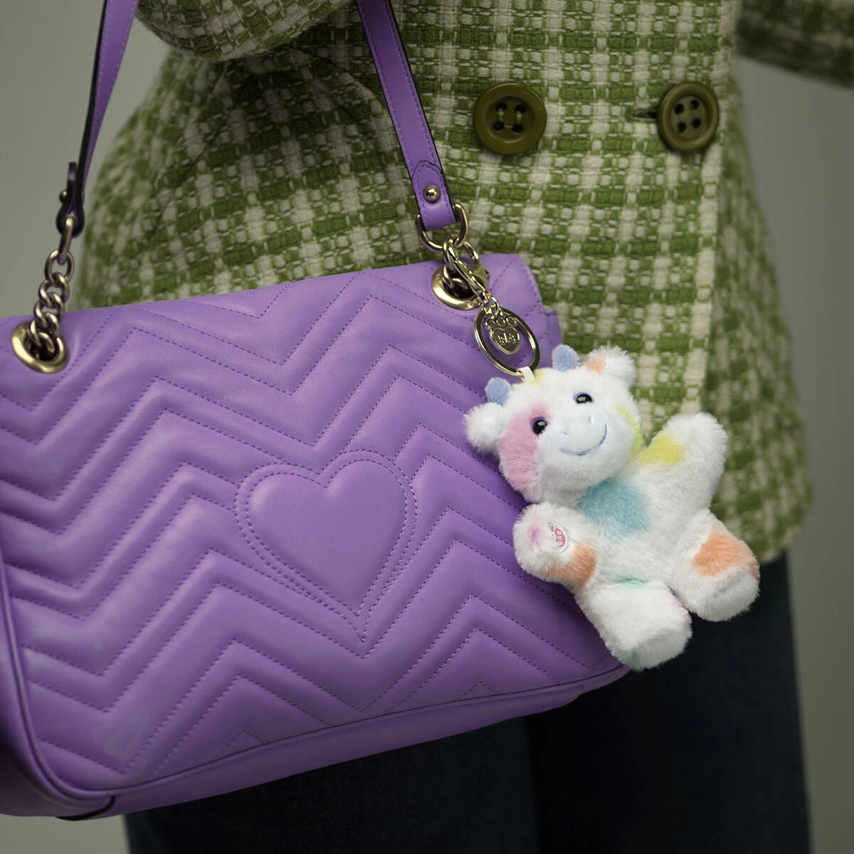 Colorful Splatter Cow Plush Bag Charm | Build-A-Bear - US 5895