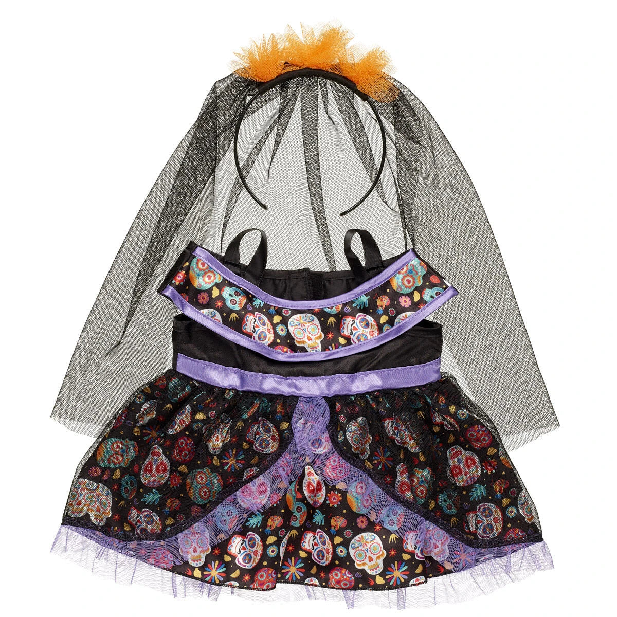Día de los Muertos Cat Plush Dress Gift Set | Build-A-Bear® - US 1071