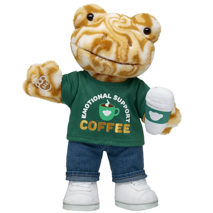 Frappe Frog Stuffed Animal Emotional Support Set | Build-A-Bear® - US 9248