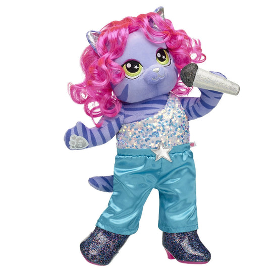 Honey Girls Teegan Tiger Pink Hair Plush Toy Gift Set - US 4430
