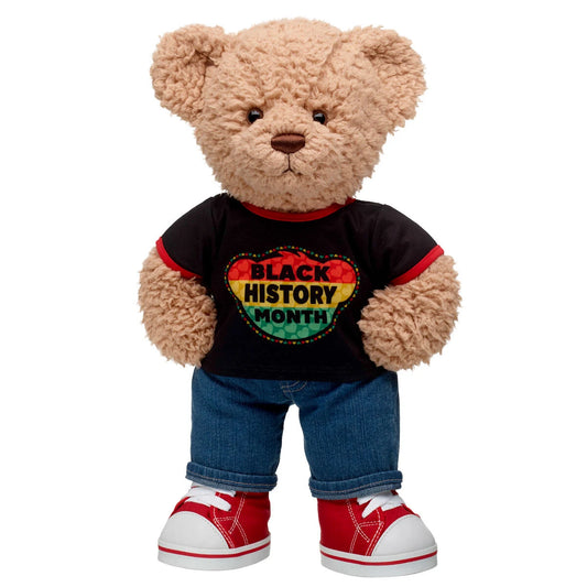Timeless Teddy Bear Black History Month | Build-A-Bear - US 3059