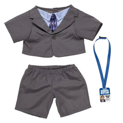Happy Hugs Teddy Bear with The Office Michael Scott Costume Gift Set | Build-A-Bear® - US 1737
