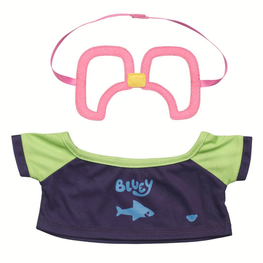 Bluey Swim Shirt &amp; Goggle Set | Build-A-Bear - US 7427