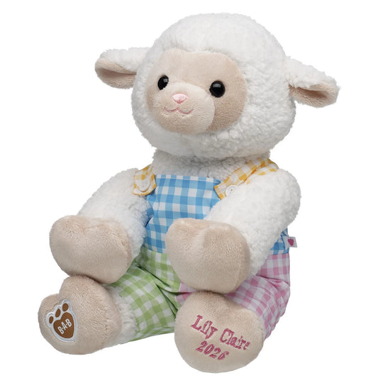 Embroidered Lamb Stuffed Animal Spring Gift Set Easter BAB - US 8752