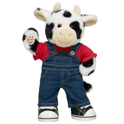 Cuddly Cow Stuffed Animal Overalls Gift Set | Build-A-Bear® - US 8154