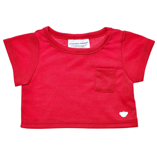 Red Pocket T-Shirt for Stuffed Animals | Build-A-Bear® - US 1736