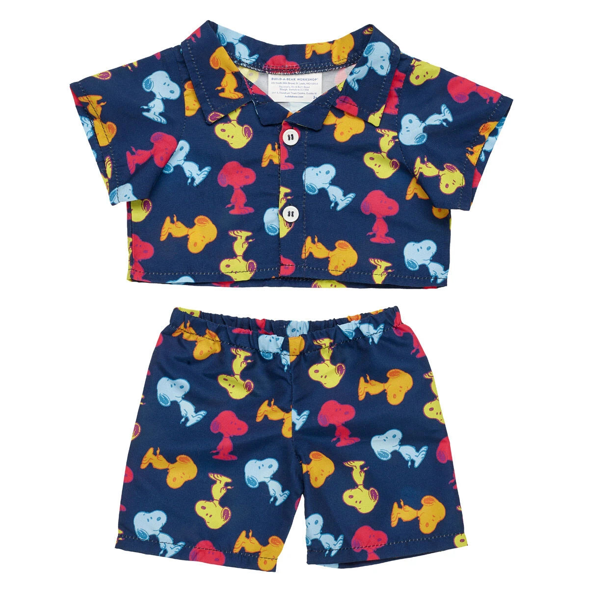 Timeless Teddy Bear &amp; Peanuts® Snoopy Pajamas | Build-A-Bear® - US 1050