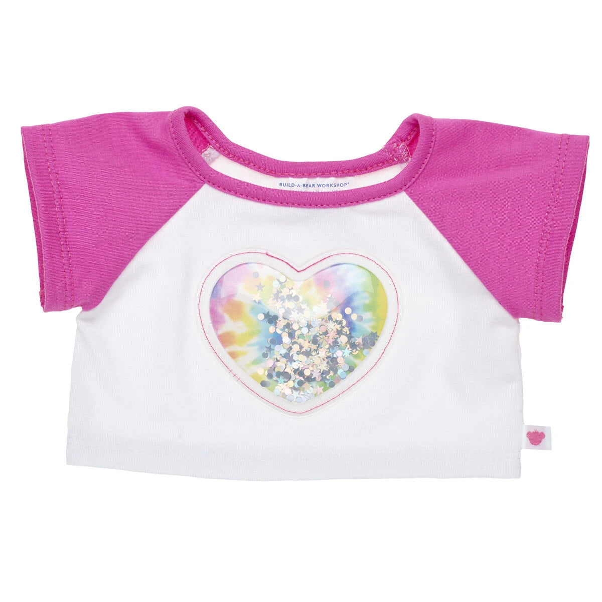 Tie-Dye Sequin Heart T-Shirt | Build-A-Bear - US 1055