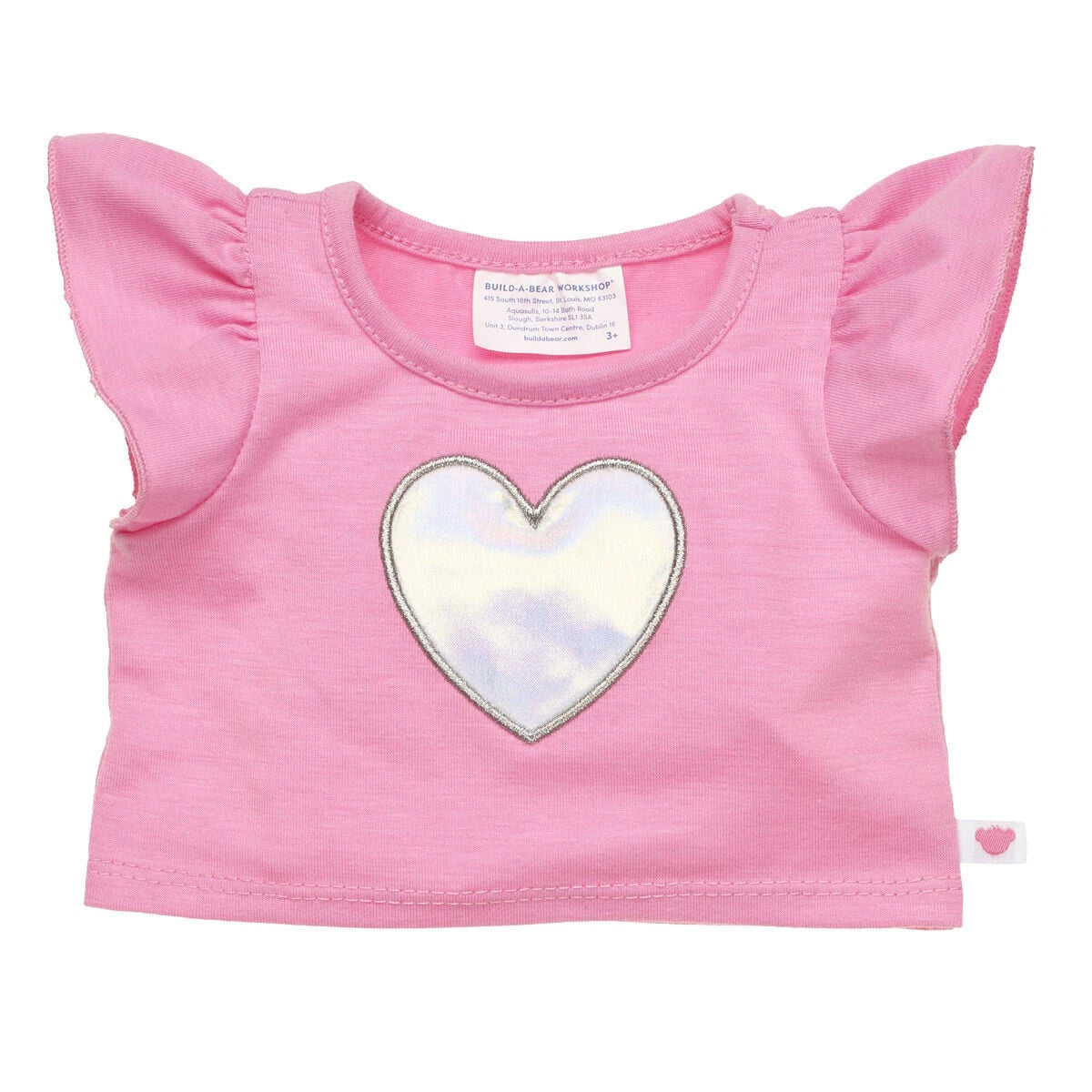 Kabu™ Pink Heart T-Shirt for Plush Toys | Build-A-Bear® - US 3055