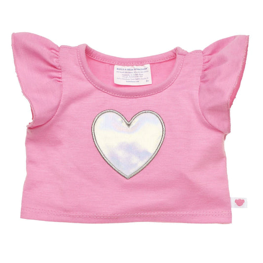 Kabu™ Pink Heart T-Shirt for Plush Toys | Build-A-Bear® - US 3055