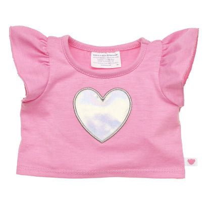Kabu™ Pink Heart T-Shirt for Plush Toys | Build-A-Bear® - US 4030