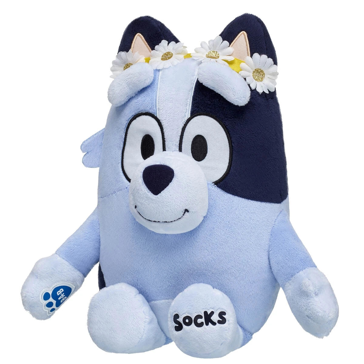 Socks Plush Puppy w/ Flower Crown | Build-A-Bear - US 4847