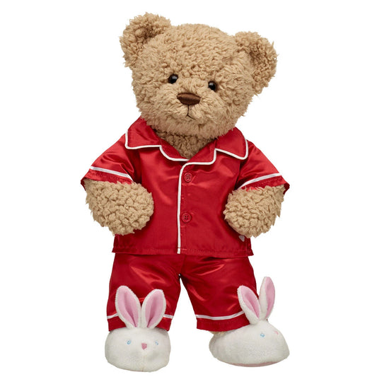 Timeless Teddy Bear Red Satin Pajama Gift Set| Build-A-Bear® - US 1236