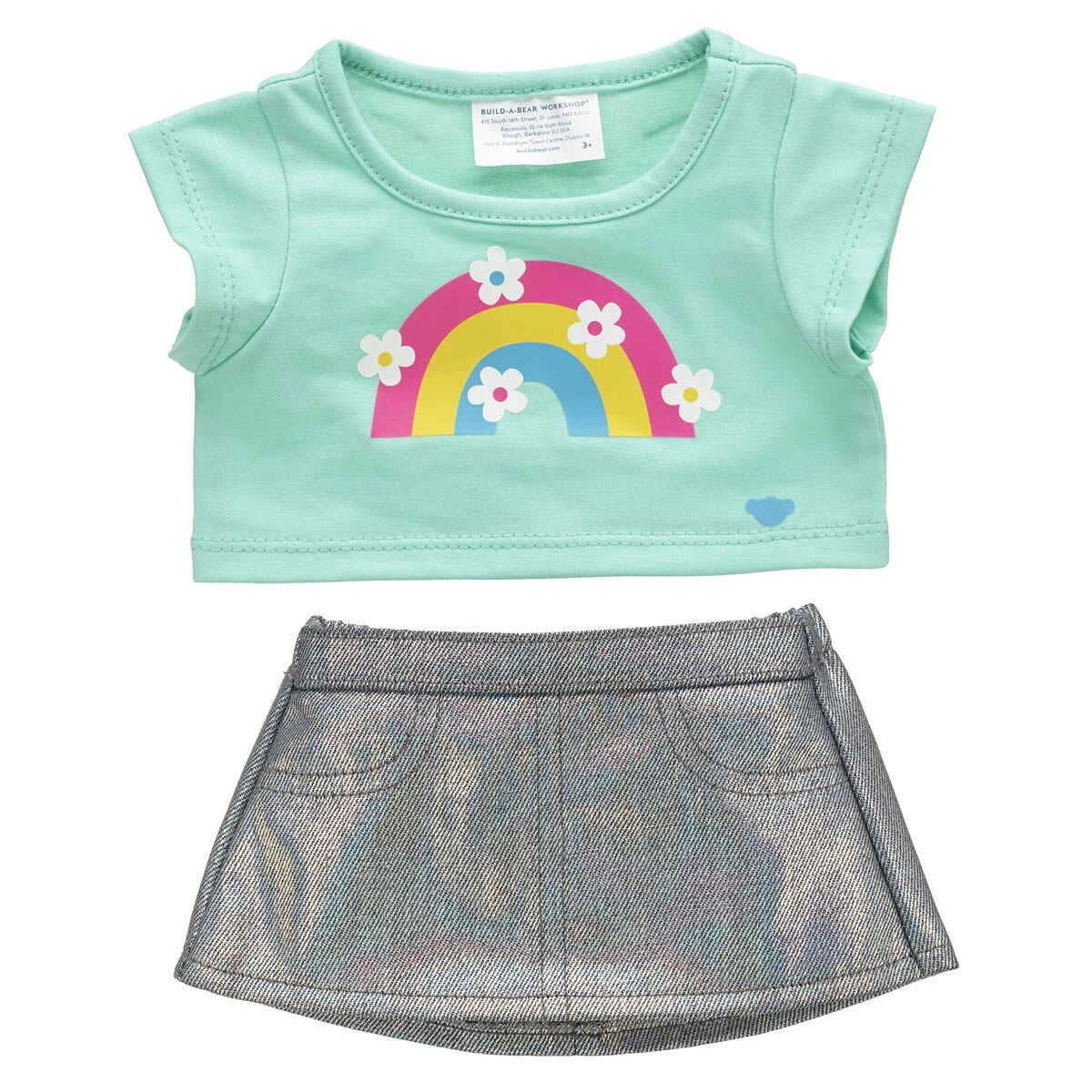 Kabu™ Rainbow Tee &amp; Skirt Set for Plush Toys | Build-A-Bear® - US 4377