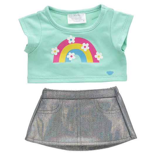 Kabu™ Rainbow Tee &amp; Skirt Set for Plush Toys | Build-A-Bear® - US 4377