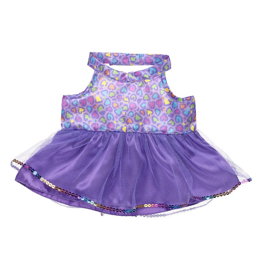 Rainbow Leopard Print Dress | Build-A-Bear - US 4096