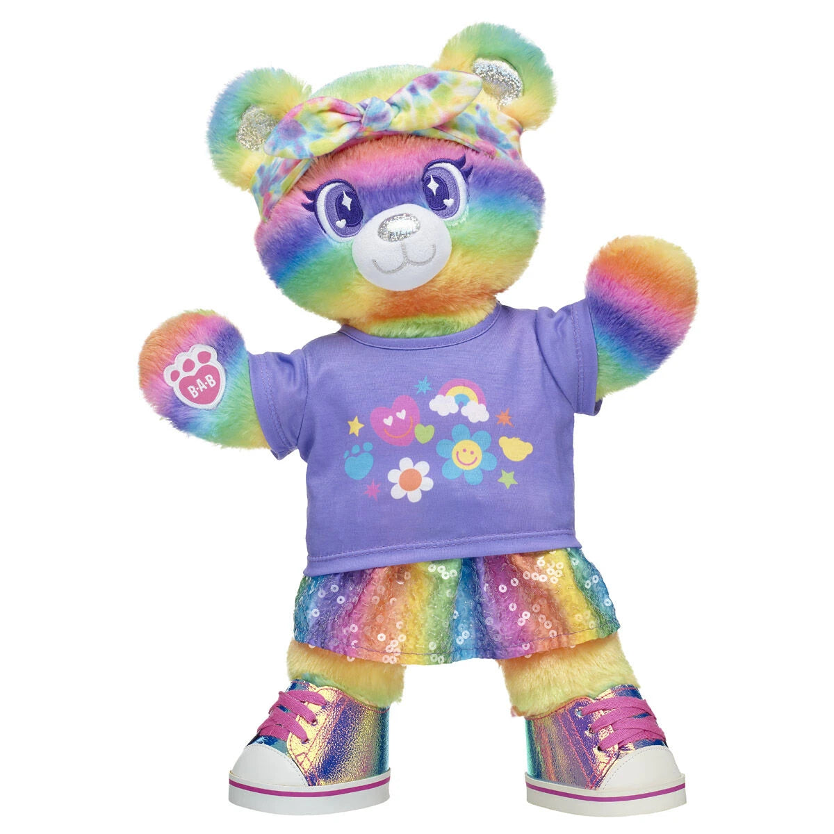 Rainbow Stripes Teddy Bear Gift Set | Build-A-Bear - US 2991