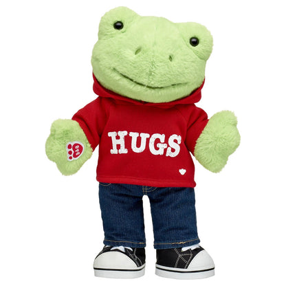Spring Green Frog Stuffed Animal Hugs Gift Set | Build-A-Bear® - US 7038