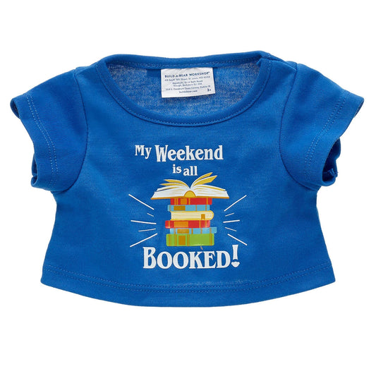My Weekend Is All Booked T-Shirt for Stuffed Animals | Build-A-Bear® - US 5283