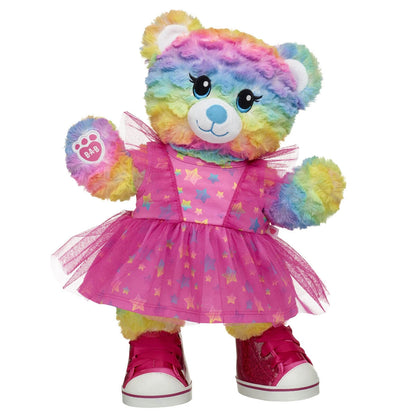 Rainbow Party Teddy Bear Star Dress Gift Set | Build-A-Bear® - US 2625