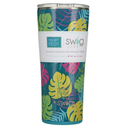 22 oz. Swig Life Palm Leaf Insulated Tumbler | Build-A-Bear® - US 4629
