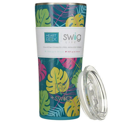 22 oz. Swig Life Palm Leaf Insulated Tumbler | Build-A-Bear® - US 4629