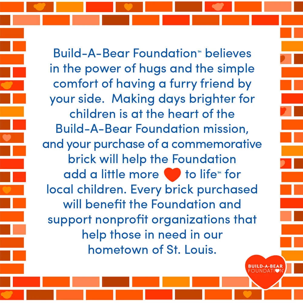 Build-A-Bear Foundation Deluxe Commemorative Brick - US 6241