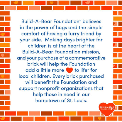 Build-A-Bear Foundation Deluxe Commemorative Brick - US 6241