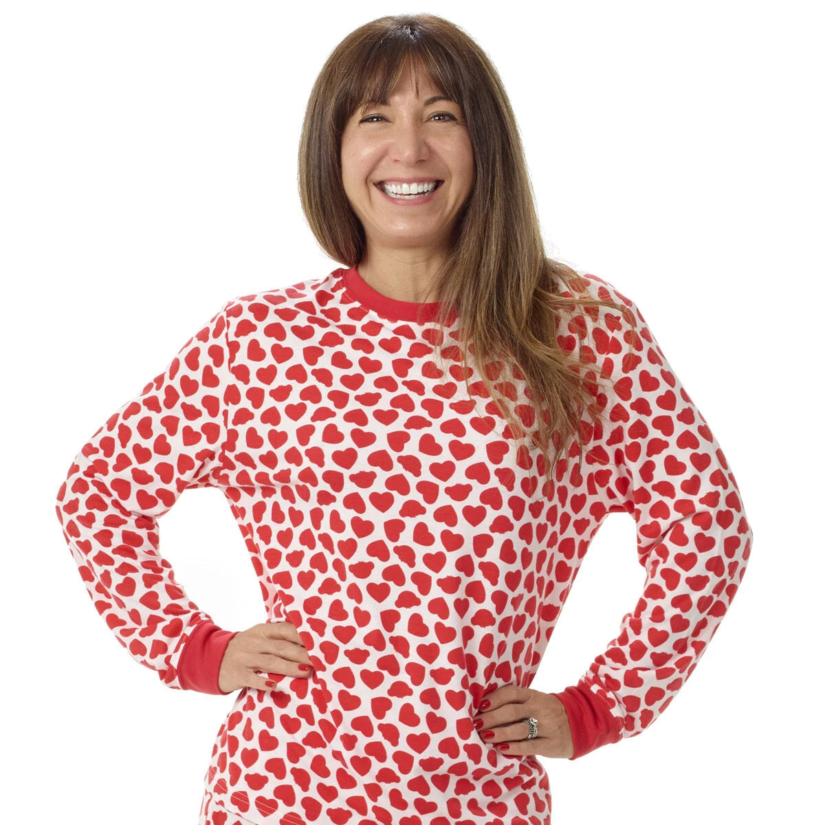 Build-A-Bear Pajama Shop™ Red Hearts PJ Top - Adult - US 1954