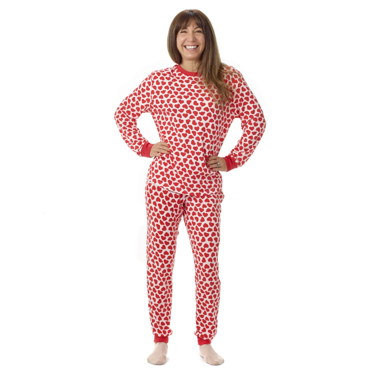 Build-A-Bear Pajama Shop™ Red Hearts PJ Top - Adult - US 4955