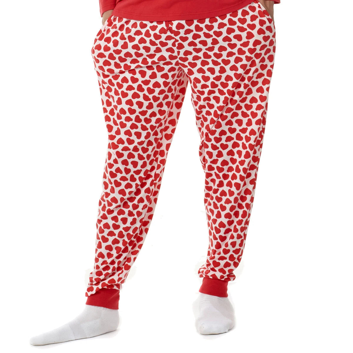 Build-A-Bear Pajama Shop™ Red Hearts PJ Pants - Adult - US 6596