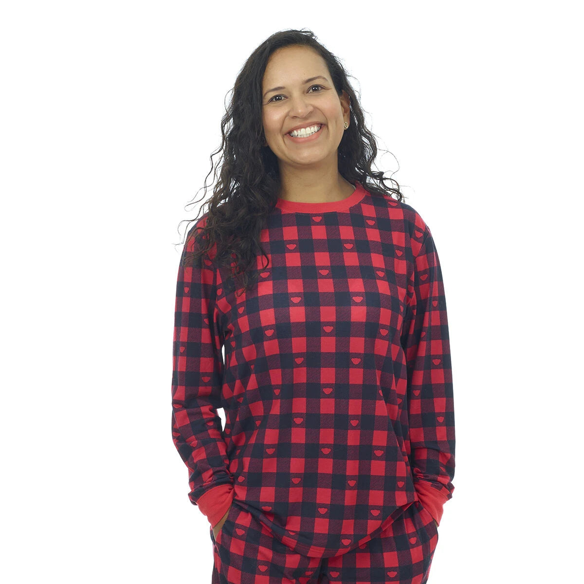 Build-A-Bear Pajama Shop™ Buffalo Check Top - Adult - US 2839