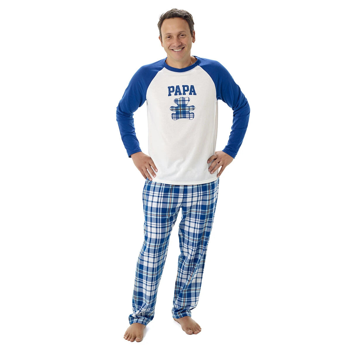 Build-A-Bear Pajama Shop™ Blue Plaid Pants - Adult - US 4083