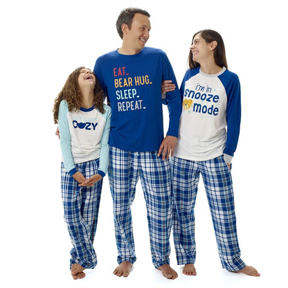 Build-A-Bear Pajama Shop™ Blue Plaid Pants - Adult - US 4083