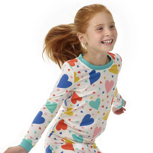 Build-A-Bear Pajama Shop™ Colorful Hearts PJ Top - Toddler and Youth - US 9537