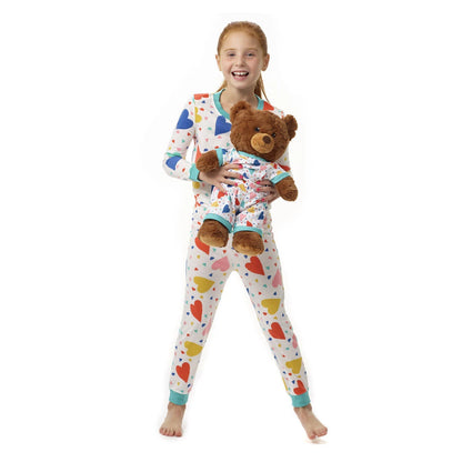 Build-A-Bear Pajama Shop™ Colorful Hearts PJ Pants - Toddler and Youth - US 7169
