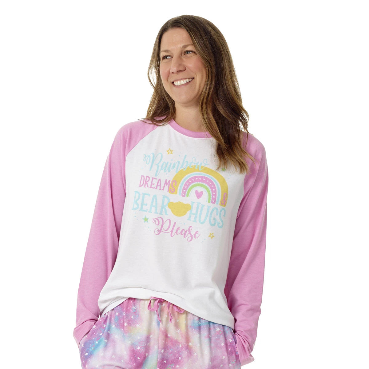 Build-A-Bear Pajama Shop™ Rainbow Dreams &amp; Bear Hugs Please PJ Top - Adult - US 1025