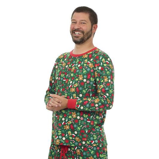 Build-A-Bear Pajama Shop™ Holiday Print Top - Adult - US 8444