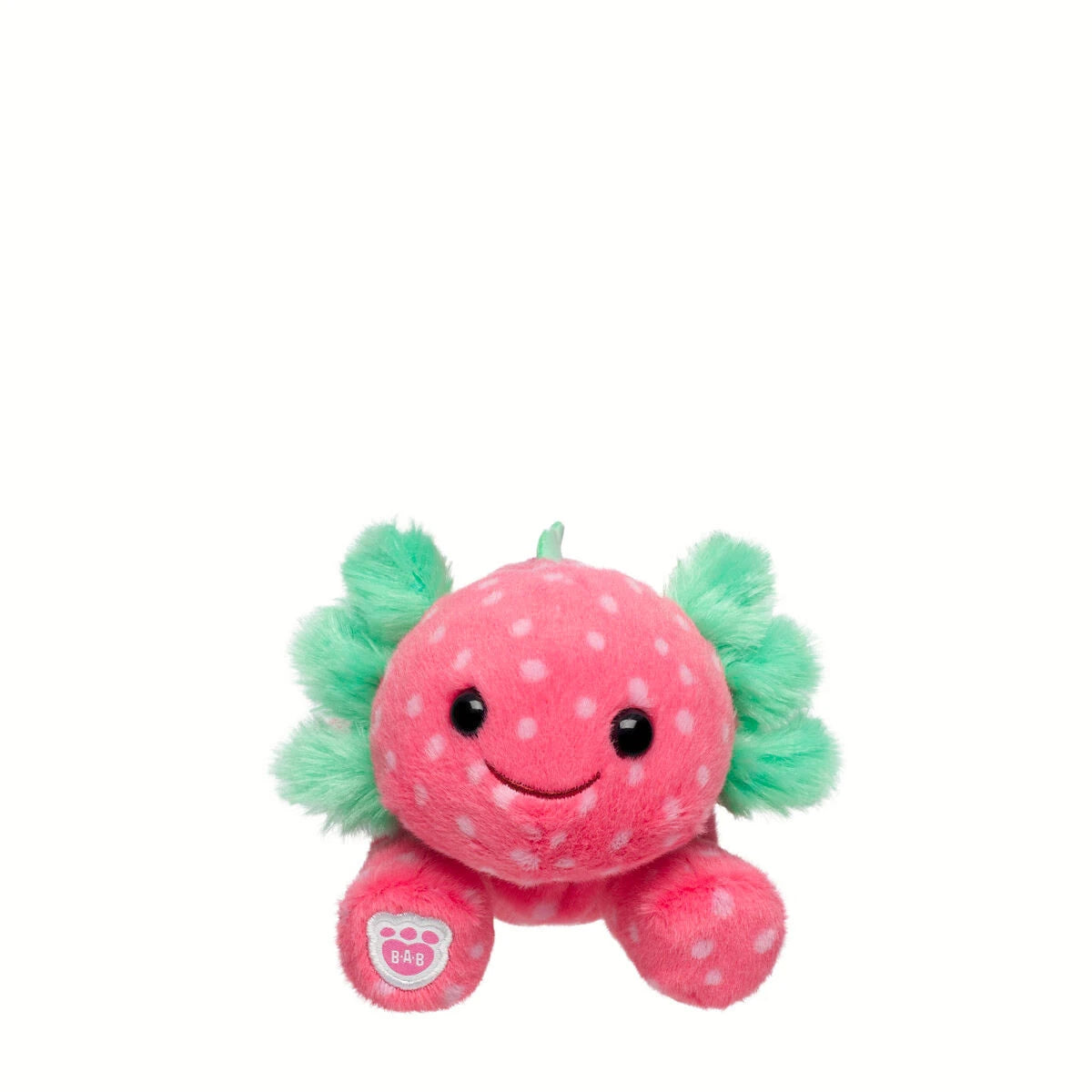 Build-A-Bear Mini Beans Strawberry Axolotl Stuffed | BAB - US 6025