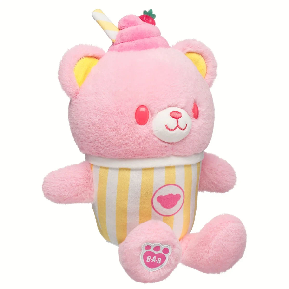 Strawberry Lemonade Bear Slushie Plushie | Build-A-Bear - US 2493