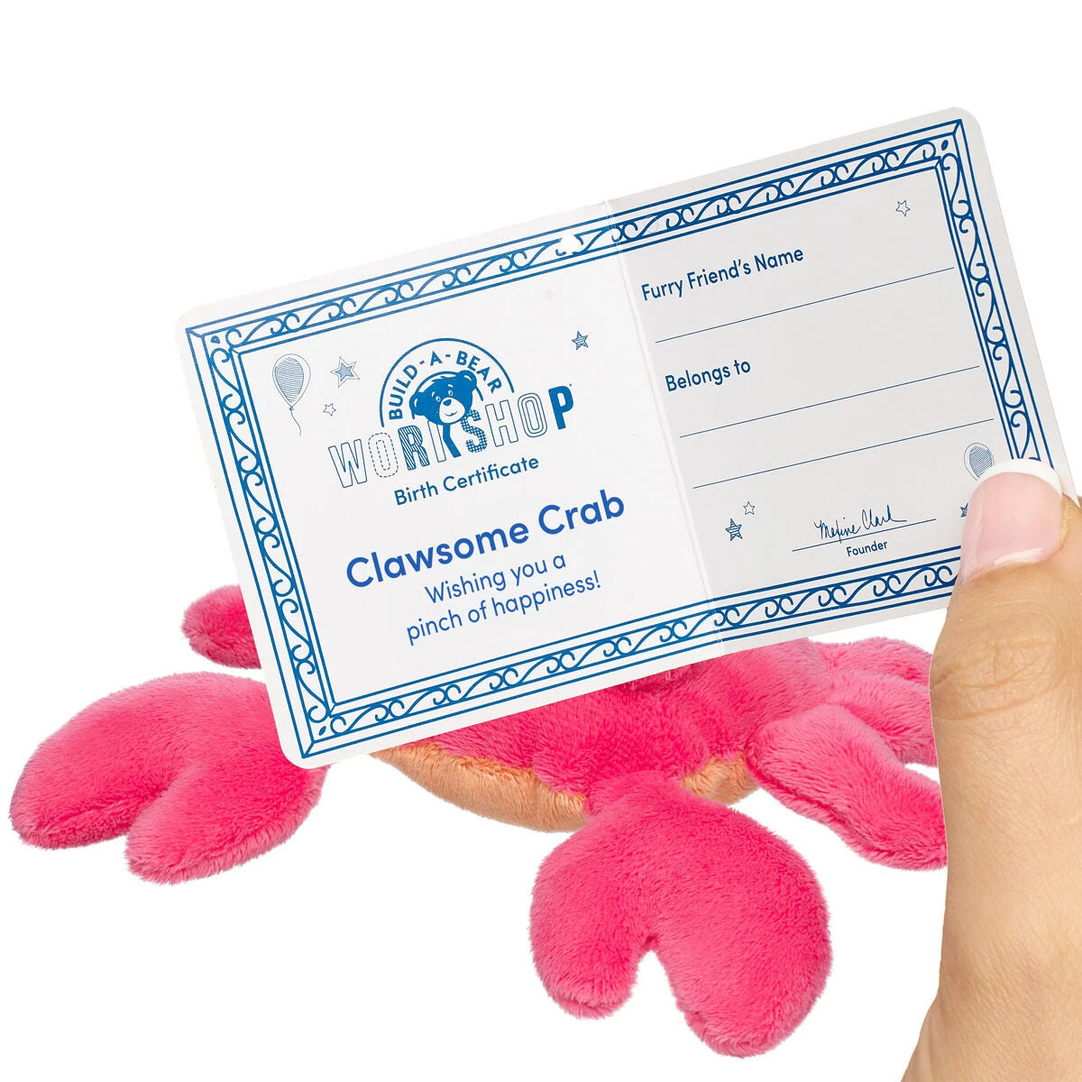 Build-A-Bear Mini Beans Clawsome Crab Stuffed Animal | BAB - US 2829