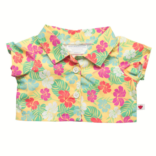 Tropical Flower Print Shirt | Build-A-Bear - US 5464