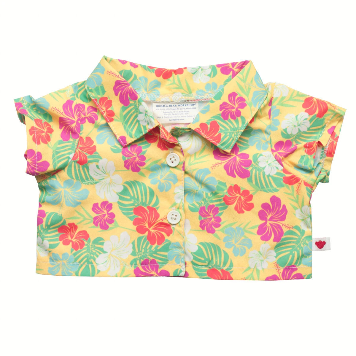 Tropical Flower Print Shirt | Build-A-Bear - US 3738