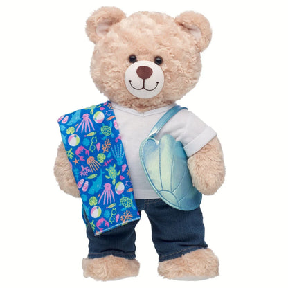 Seashell Tote &amp; Beach Towel Set | Build-A-Bear - US 2934