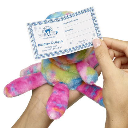 Mini Beans Rainbow Octopus Stuffed Animal - US 2698