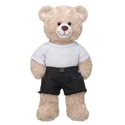 Black Denim Frayed Shorts for Stuffed Animals | Build-A-Bear® - US 6692