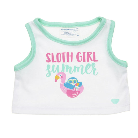 Sloth Girl Summer Tank for Plush Toys | Build-A-Bear® - US 1073