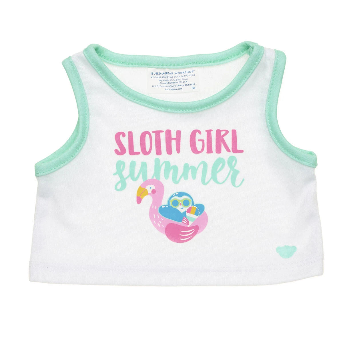 Sloth Girl Summer Tank for Plush Toys | Build-A-Bear® - US 8962
