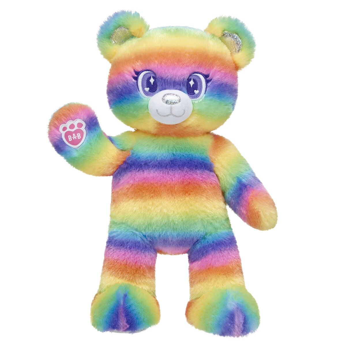 Rainbow Stripes Teddy Bear - US 8131