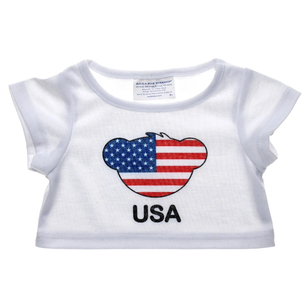 Happy Hugs Teddy Bear USA T-Shirt Gift Set | Build-A-Bear - US 8301
